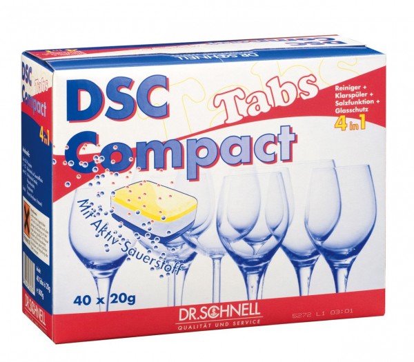DSC Compact Tabs, 40 Tabs